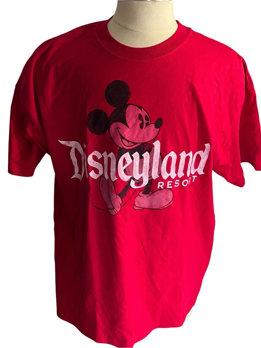 New Disneyland Resort Walt Disney World Red Mickey Mouse T Shirt Sz 2XL Hanes